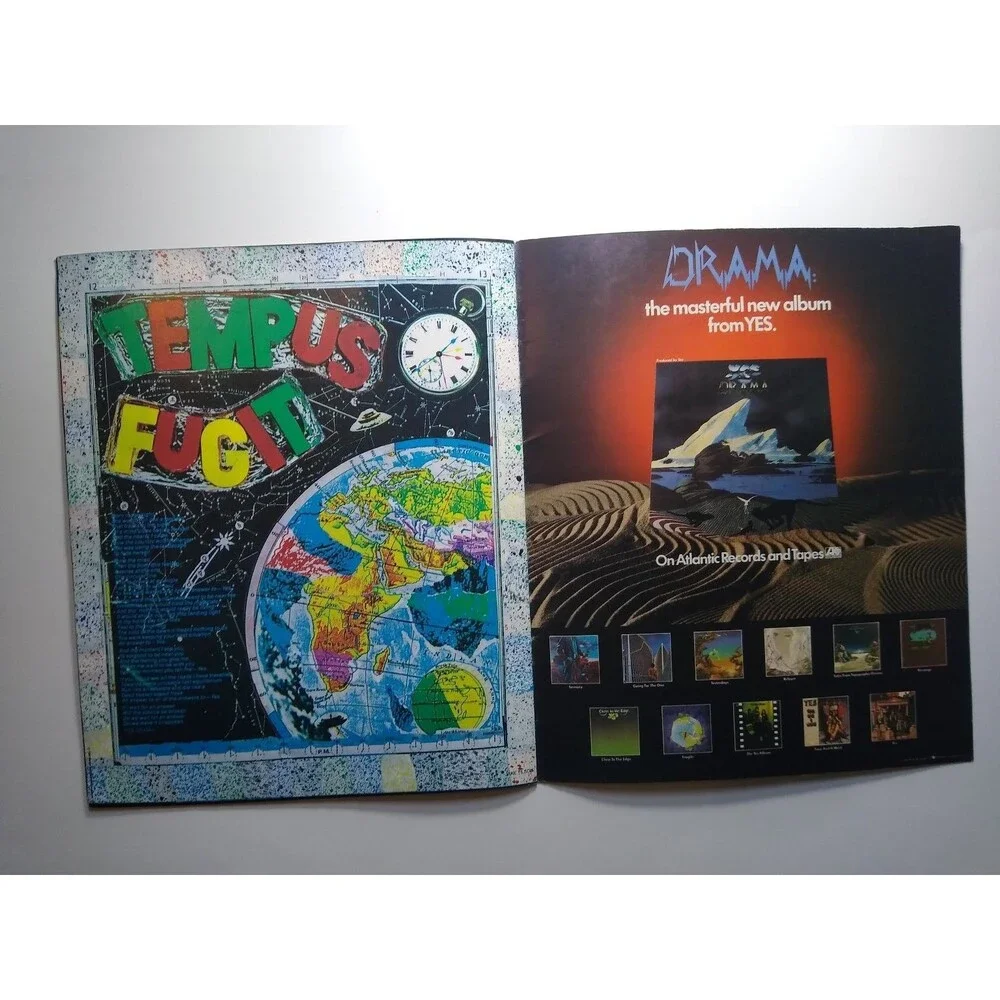 Yes Yeshows Tour Program 1980 Drama Album Concert Book Prog Classic Art Rock